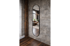 Large Black Oval Mirror