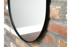 Large Black Oval Mirror