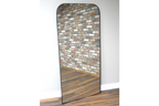 Large Curved Top Mirror