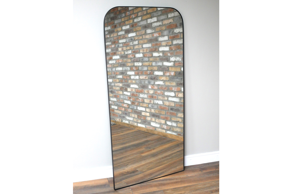 Large Curved Top Mirror