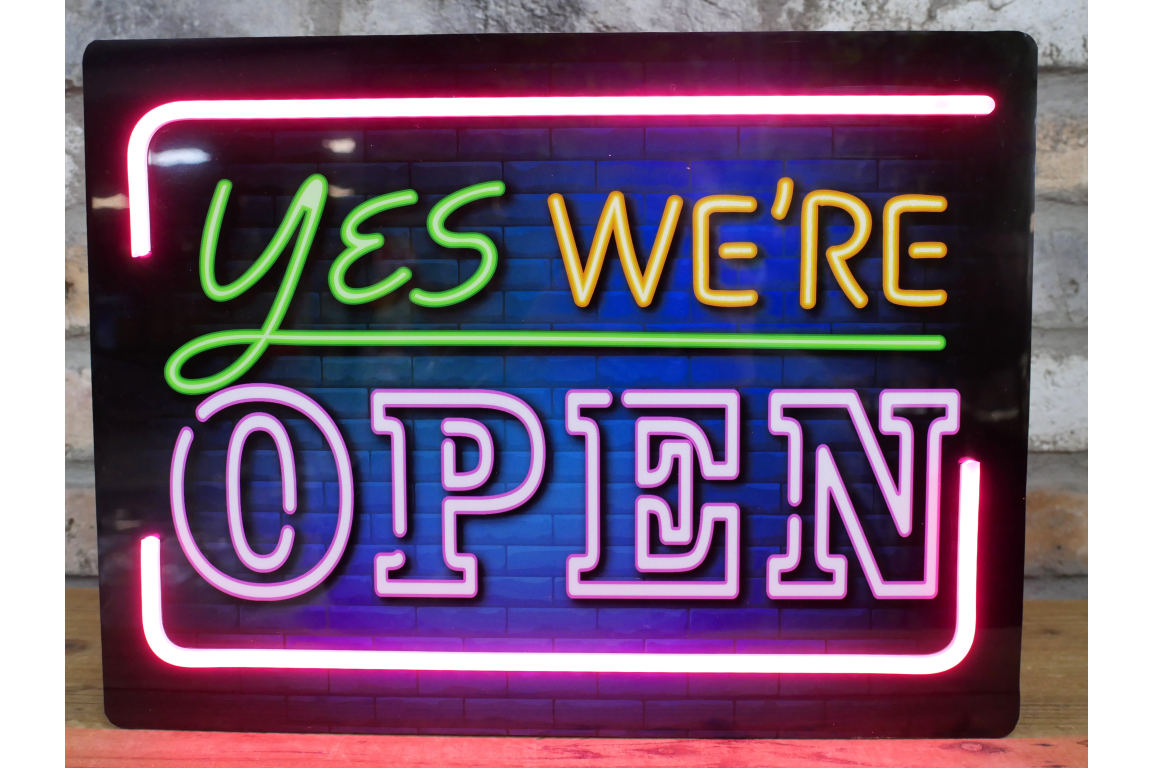 We're Open LED