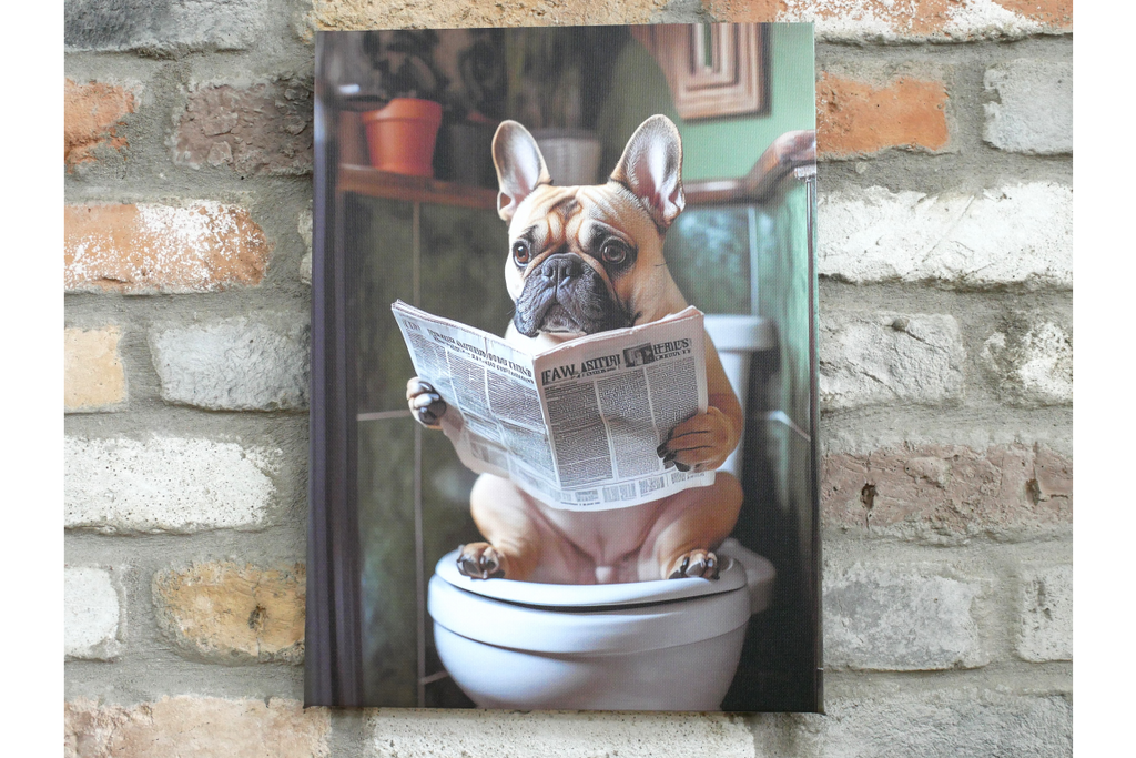 Frenchie on the Loo