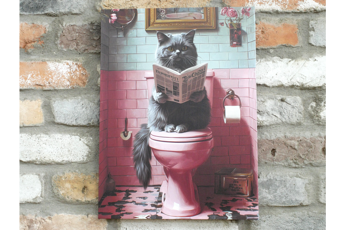 Cat on the Loo