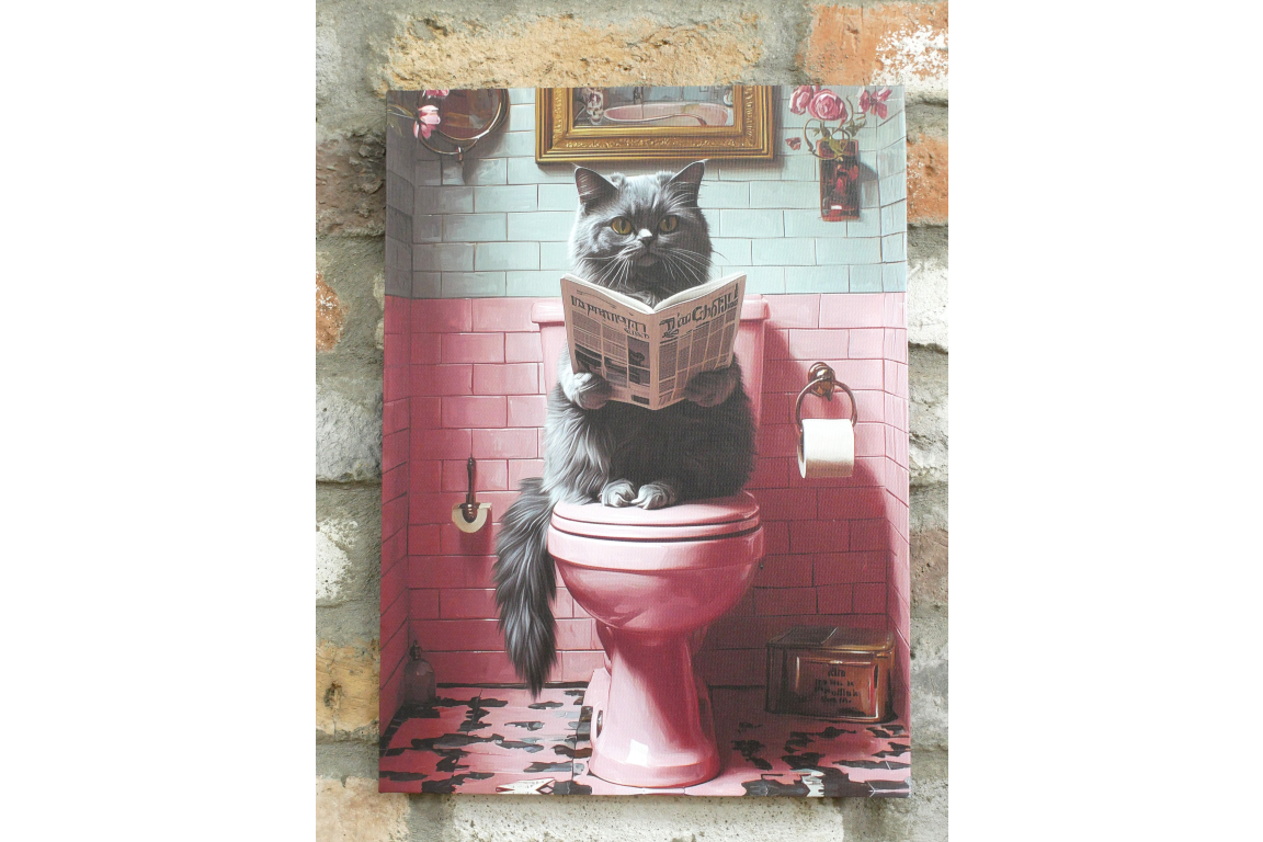 Cat on the Loo