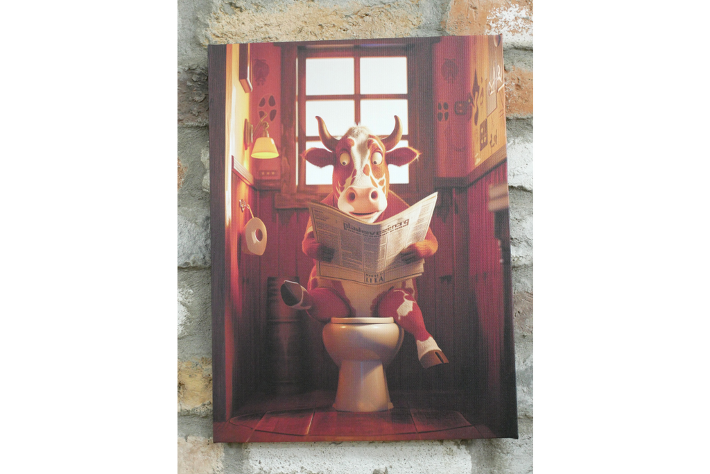Cow on the Loo