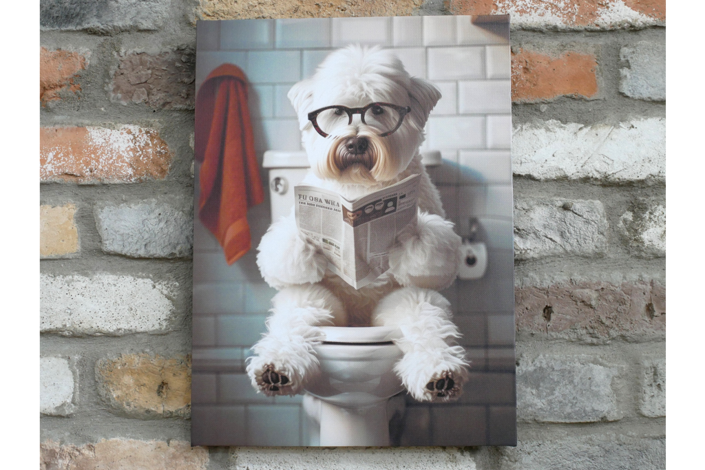 Westie on the Loo