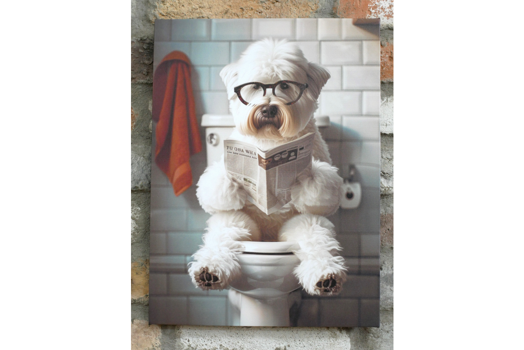 Westie on the Loo