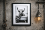 Highland Cow in the Bath