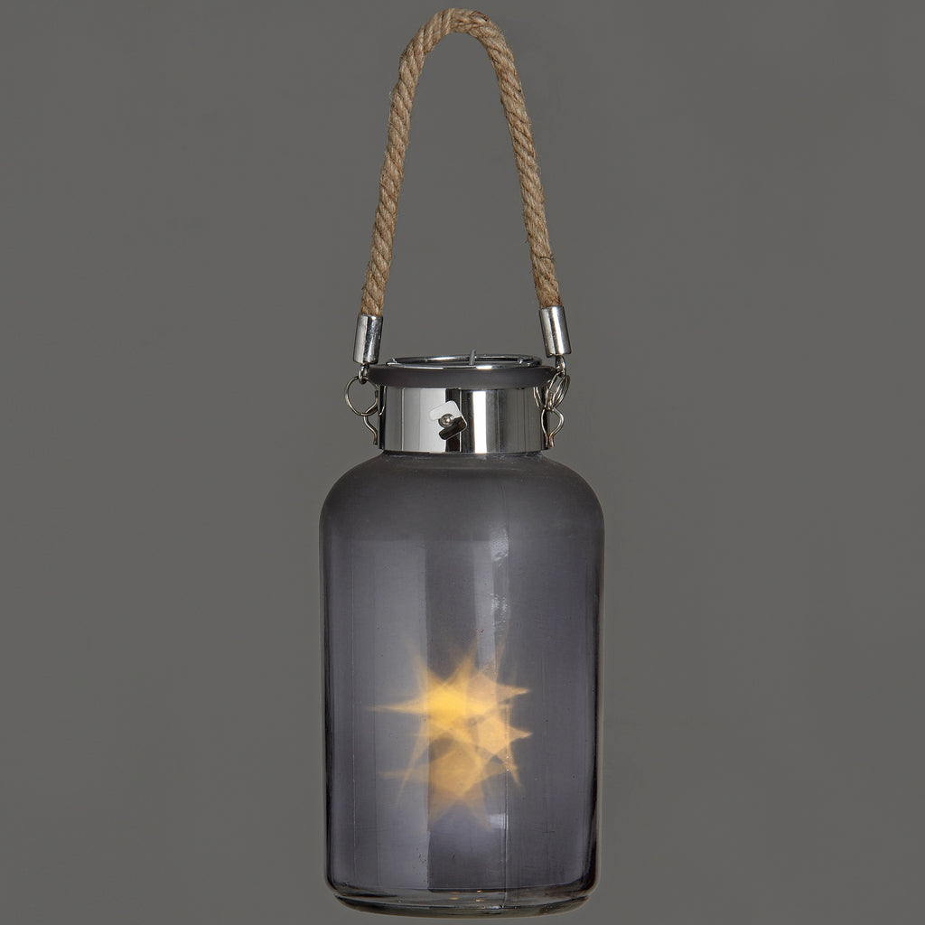 Frosted Grey Lantern