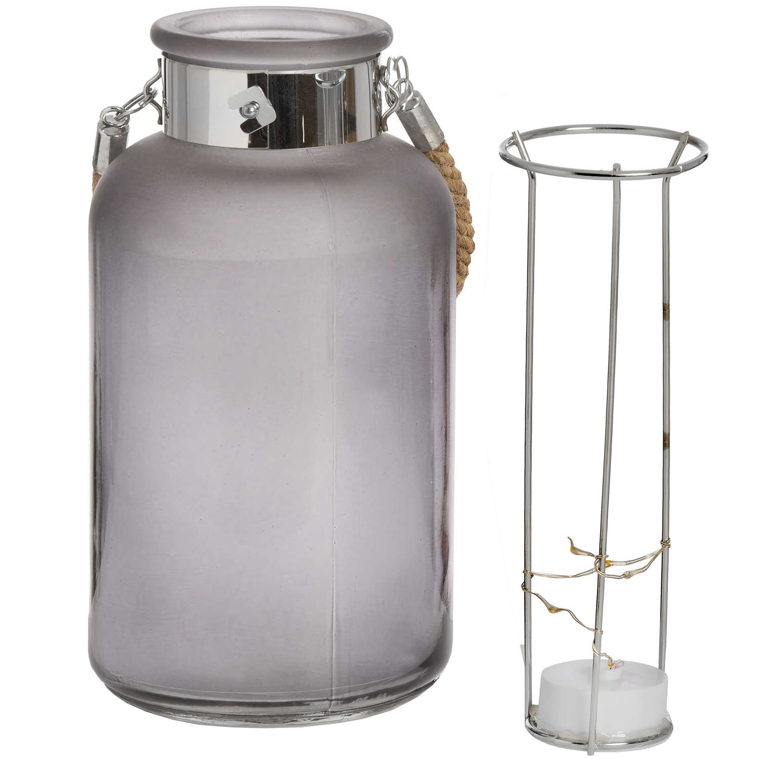 Frosted Grey Lantern