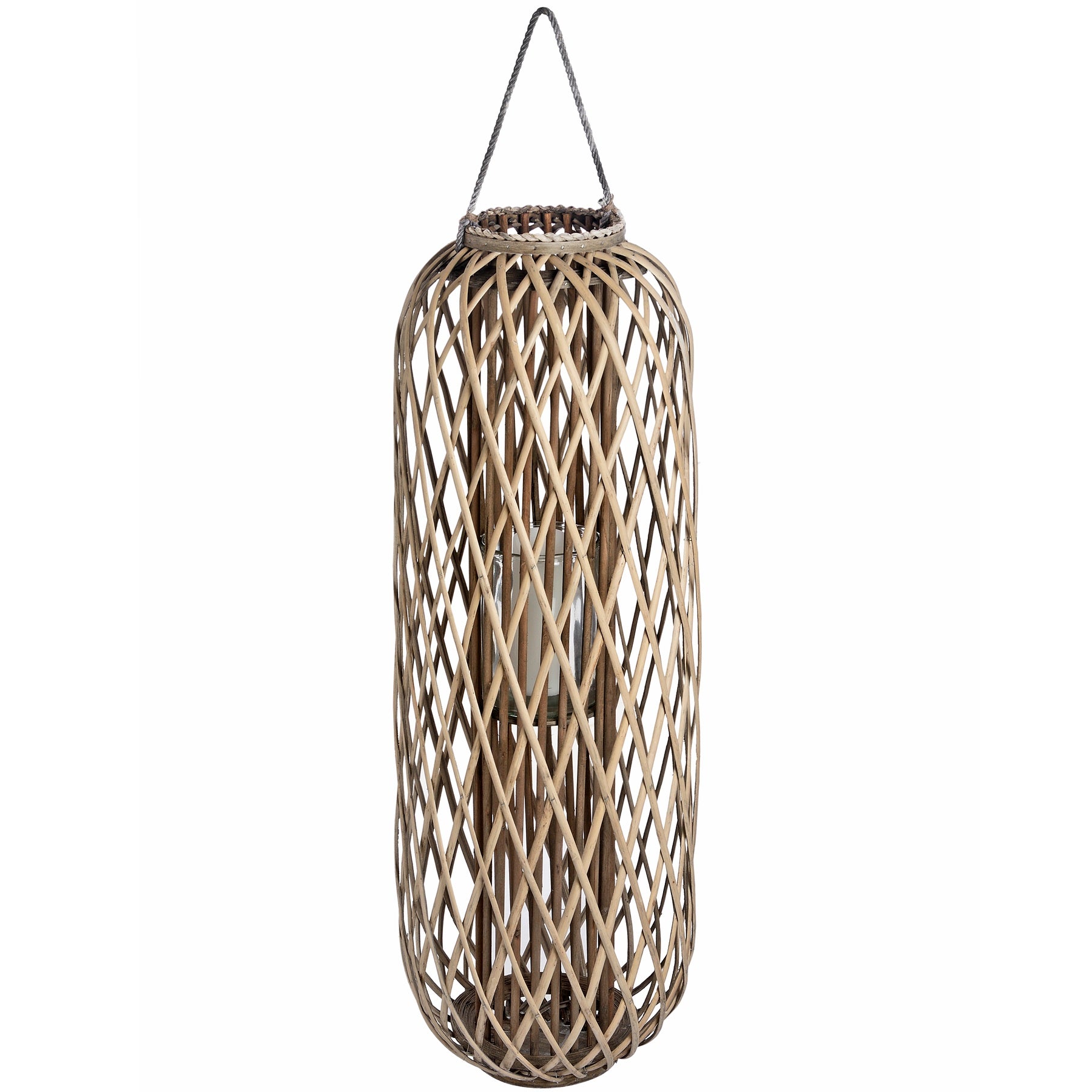 Standing Wicker Lantern