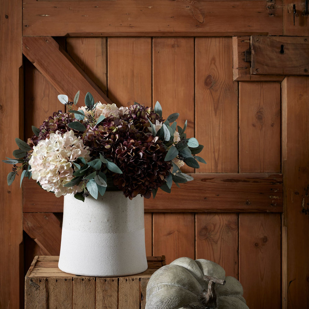 10 Autumn White Hydrangeas