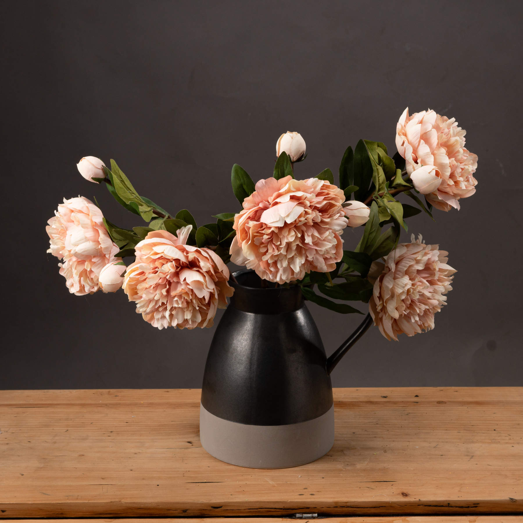 5 Peach Peony Roses