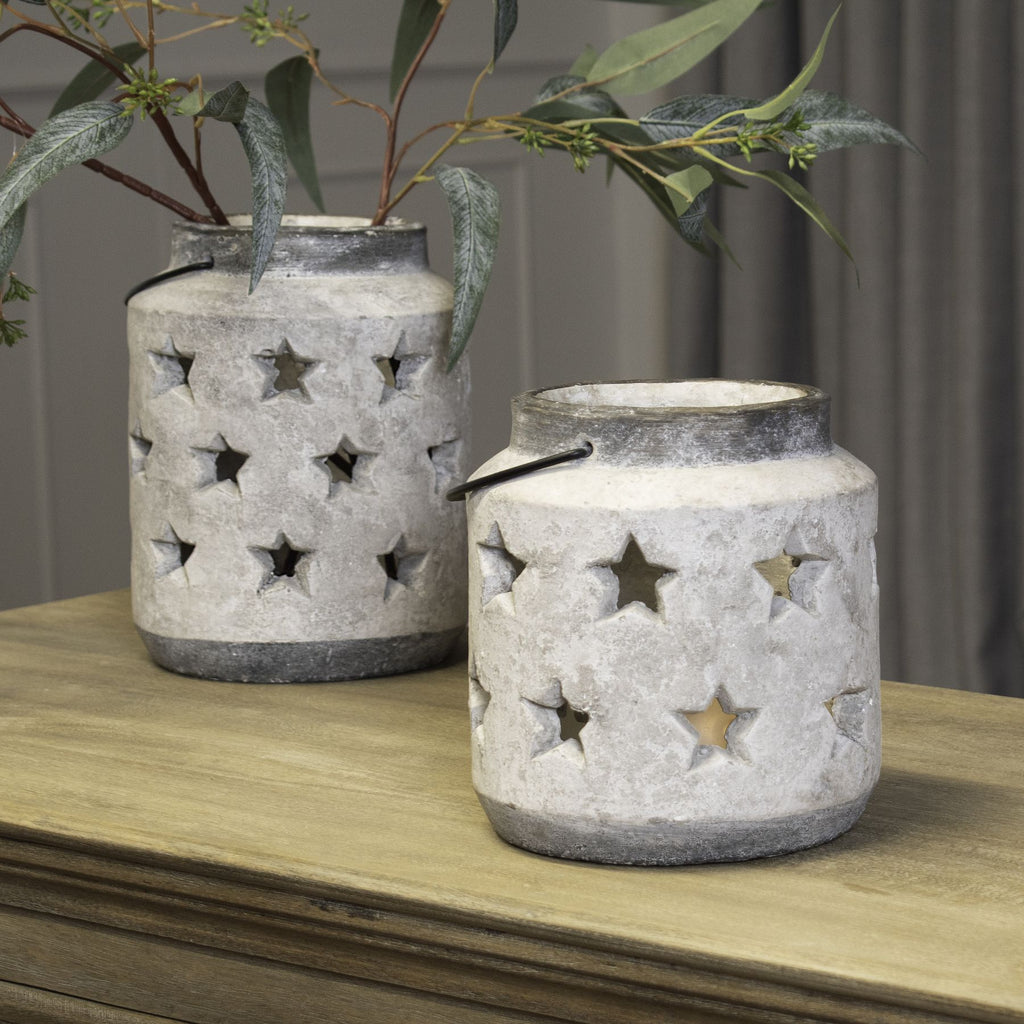 Large Stone Star Lantern