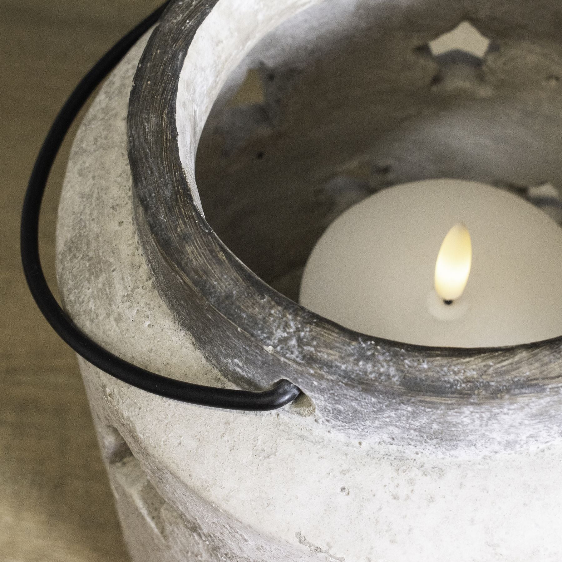 Large Stone Star Lantern