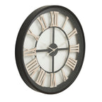Black Framed Skeleton Clock