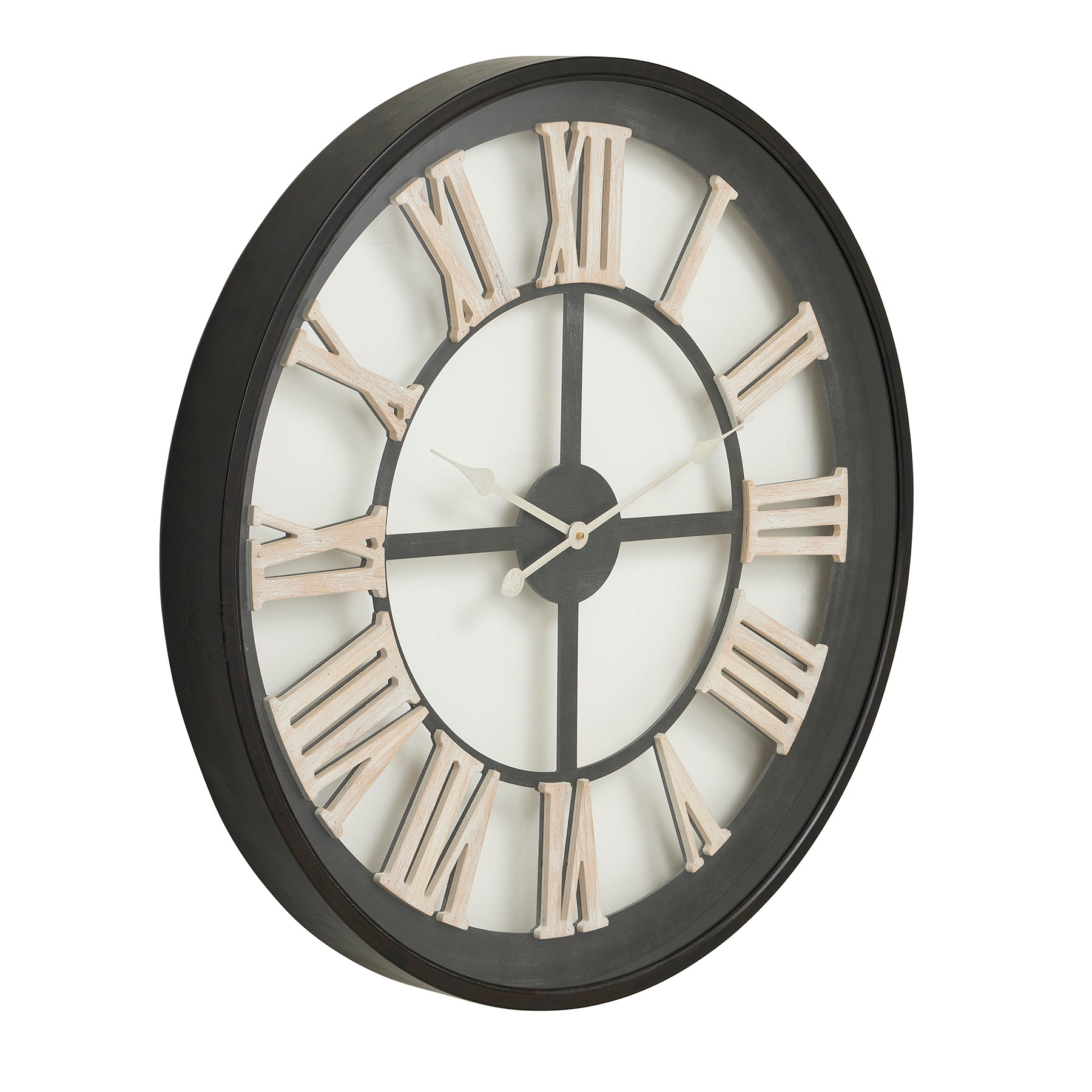 Black Framed Skeleton Clock