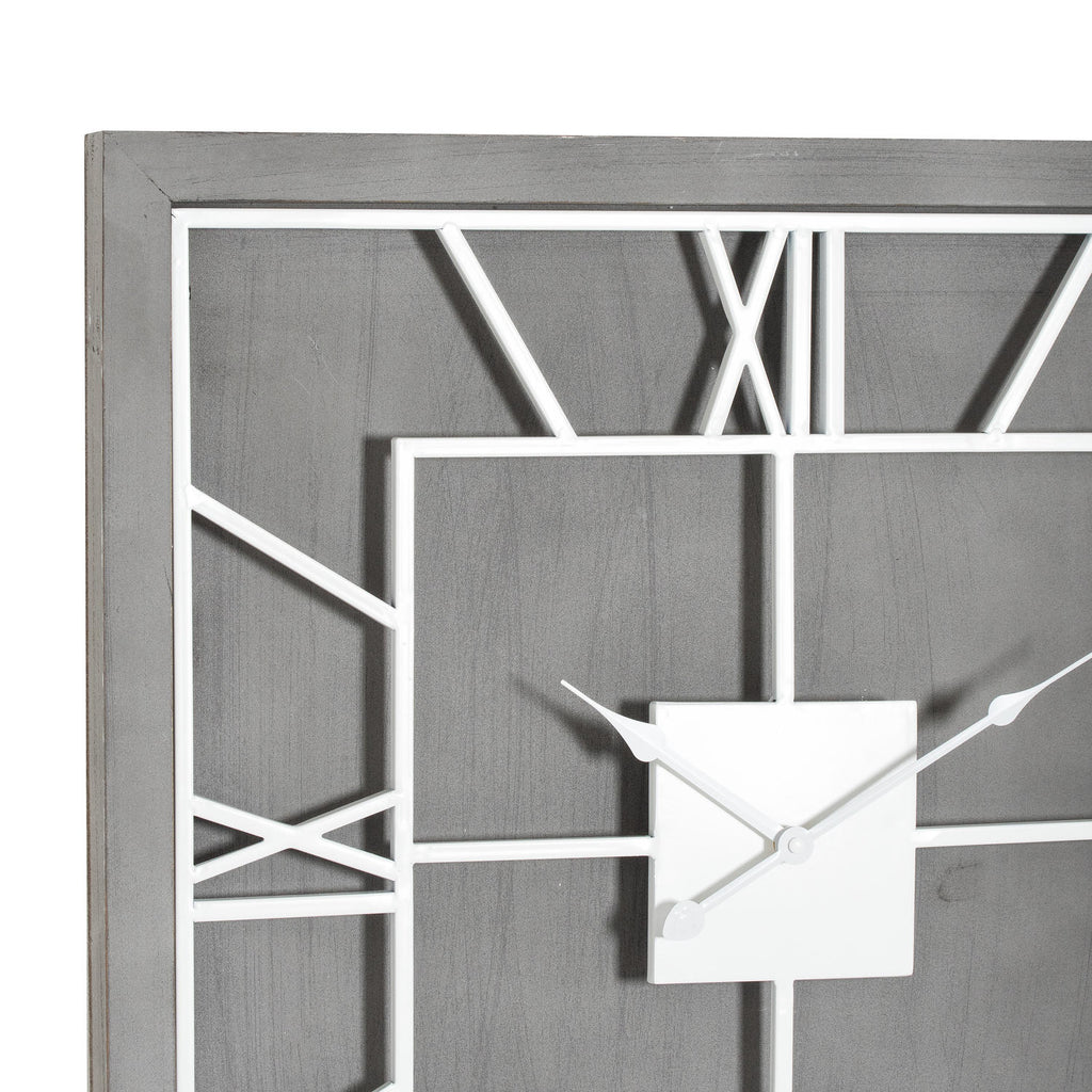 Williston Grey Wall Clock