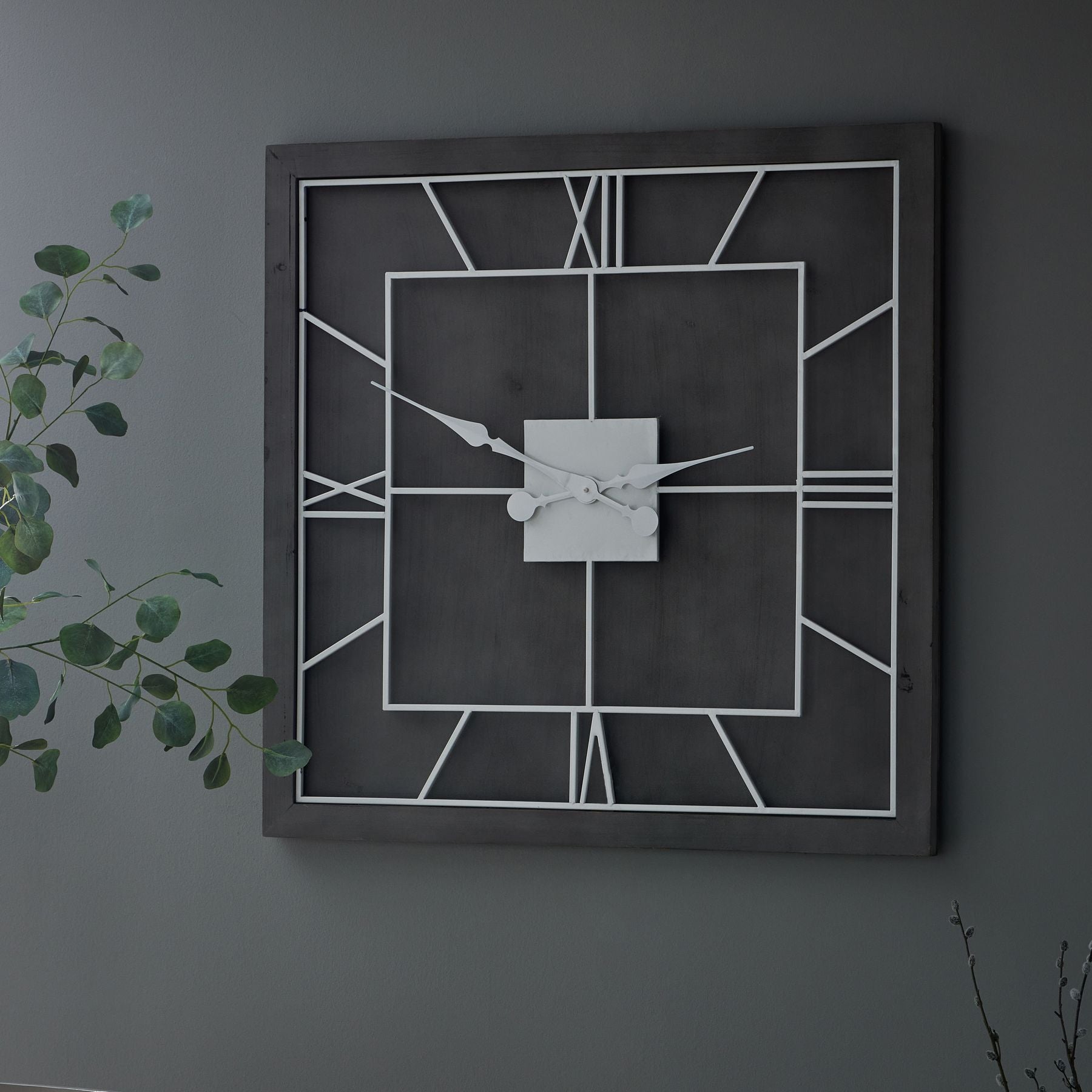 Williston Grey Wall Clock