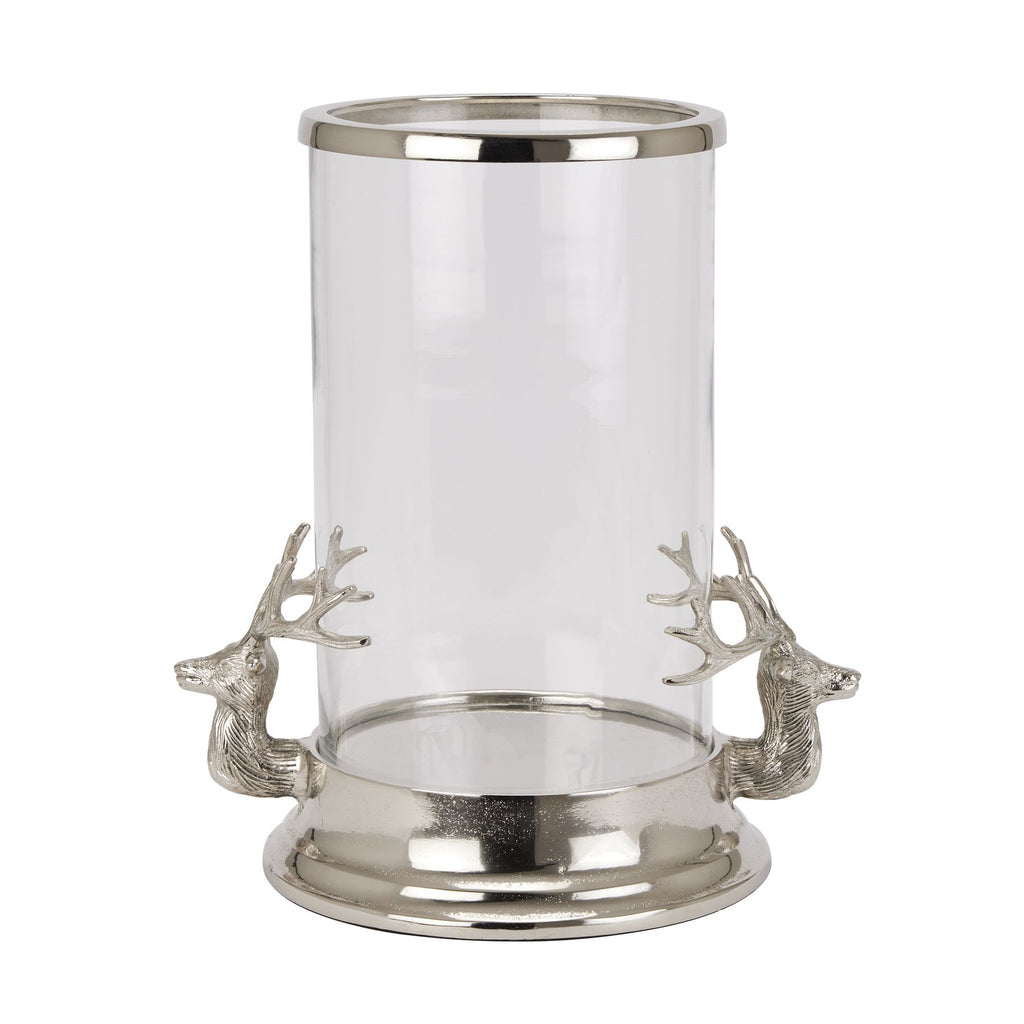 Stag Heads Hurricane Lantern