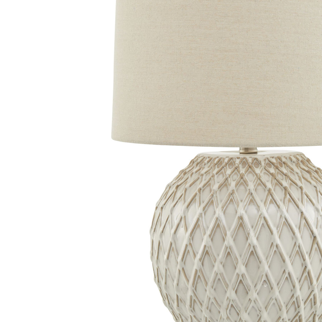 Lattice Ceramic Lamp