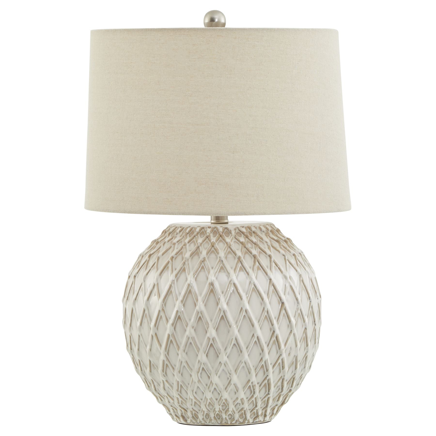 Lattice Ceramic Lamp