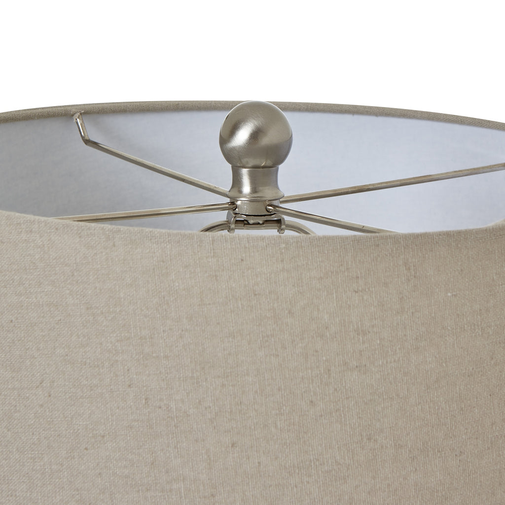 White Ceramic Pot Lamp