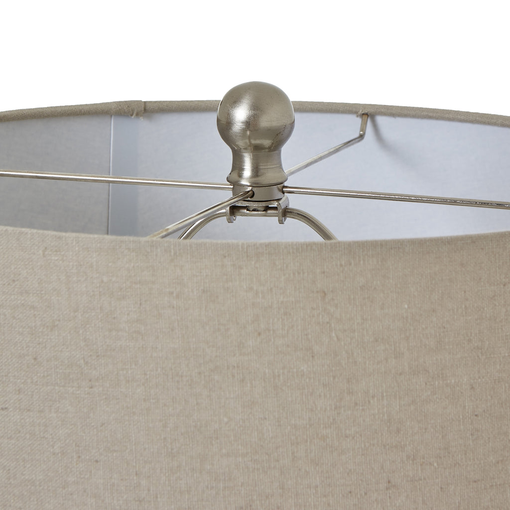 White Beaded Ceramic Lamp
