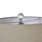 Grey Glass Table Lamp