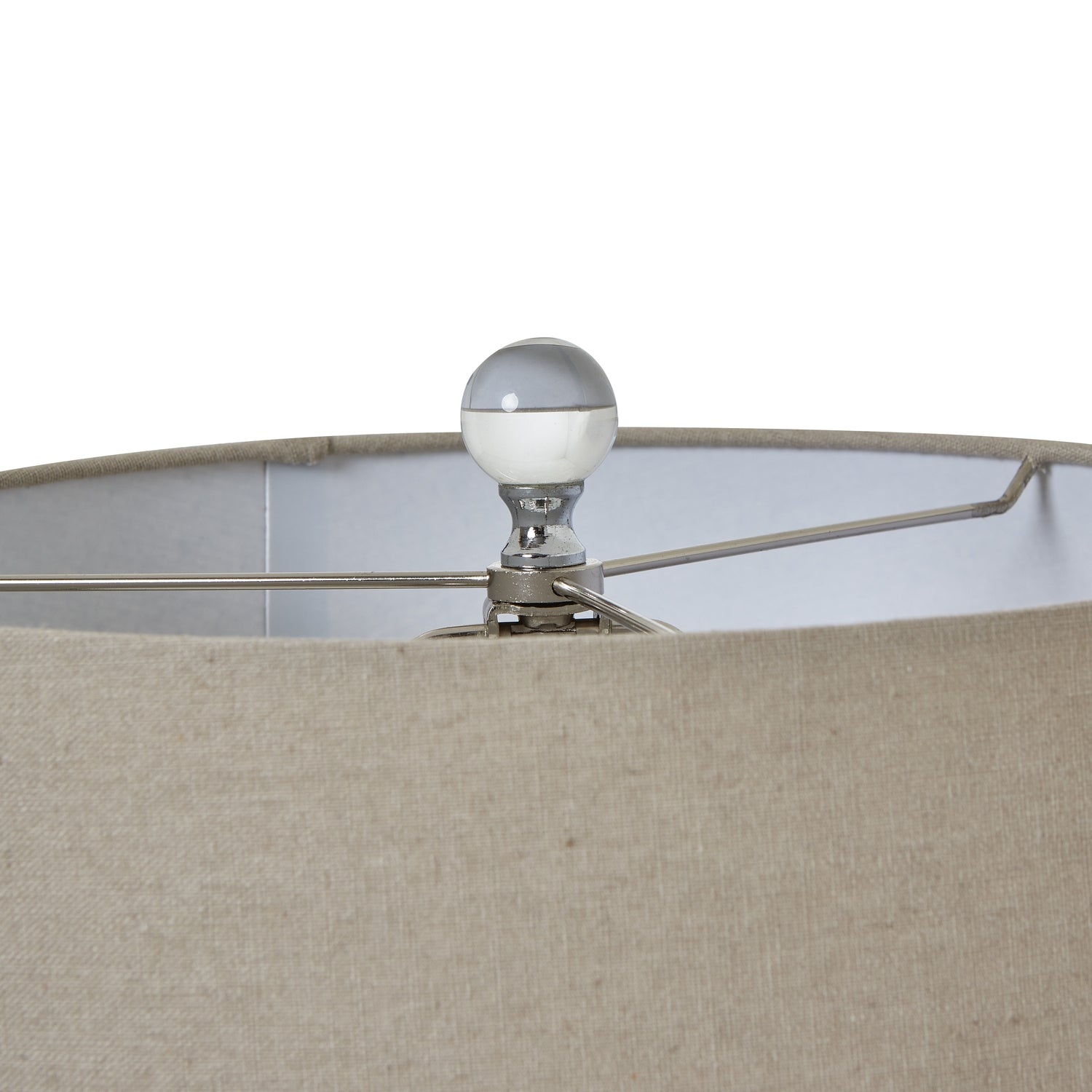 Grey Glass Table Lamp