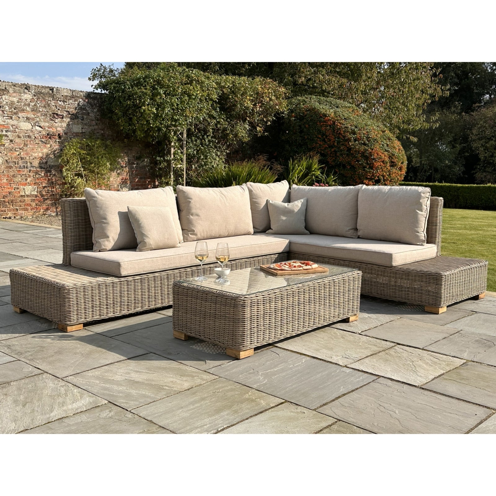 Capri Large Corner and Coffee Table Set