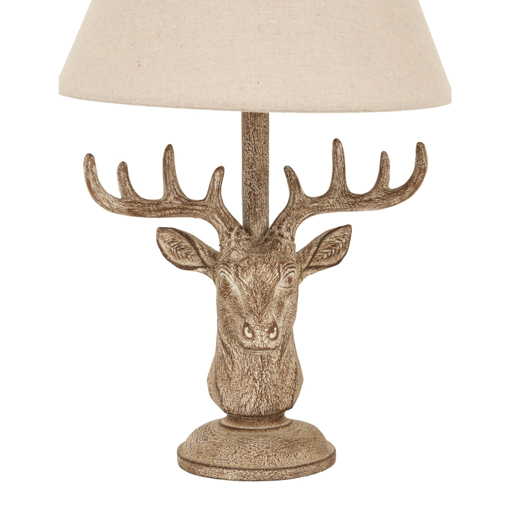 Stag Head Table Lamp