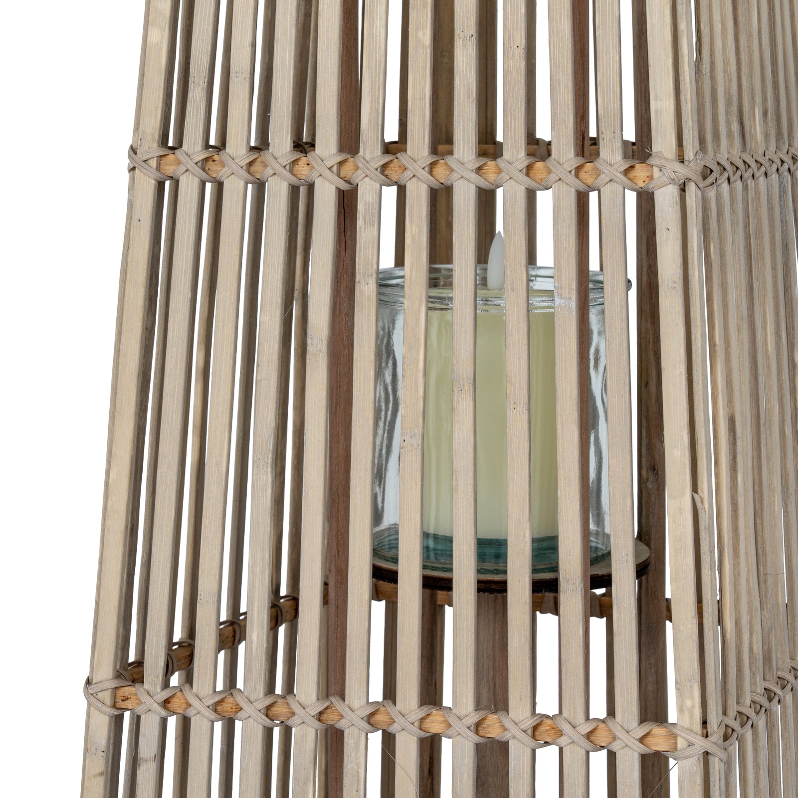 Silo Wicker Lantern