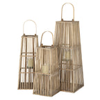 Silo Wicker Lantern