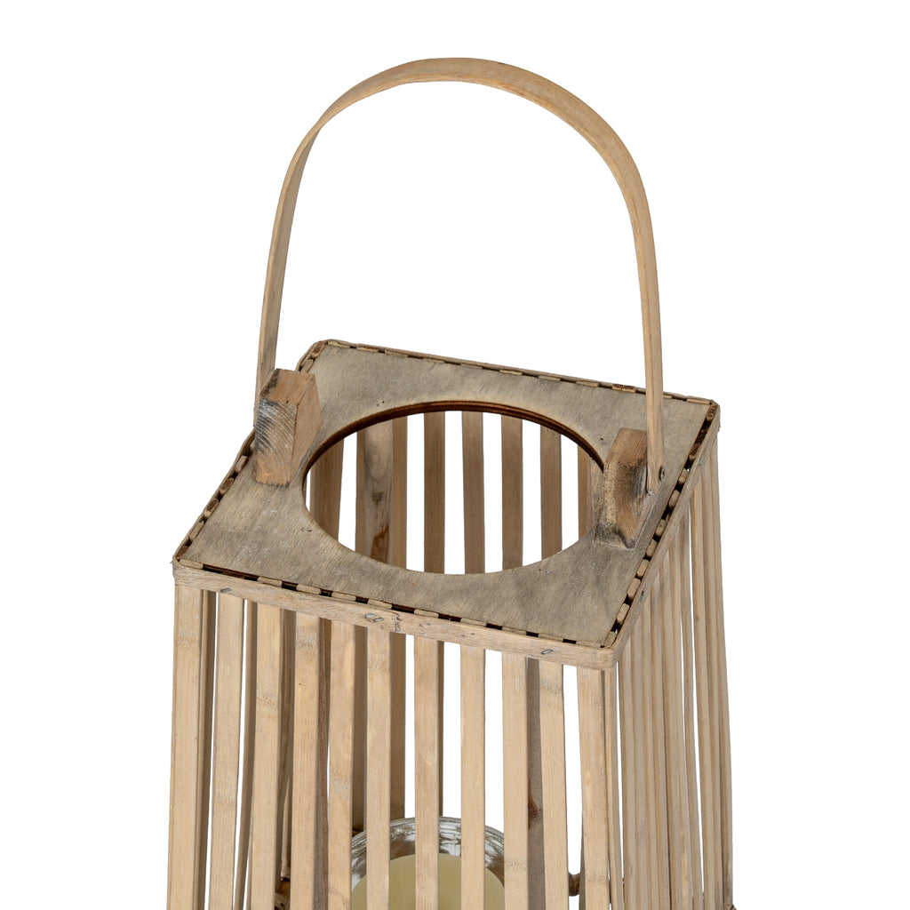 Silo Wicker Lantern