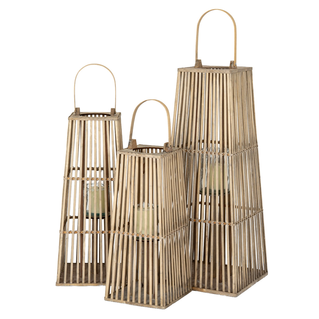 Silo Wicker Lantern