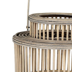 Cylinder Wicker Lantern