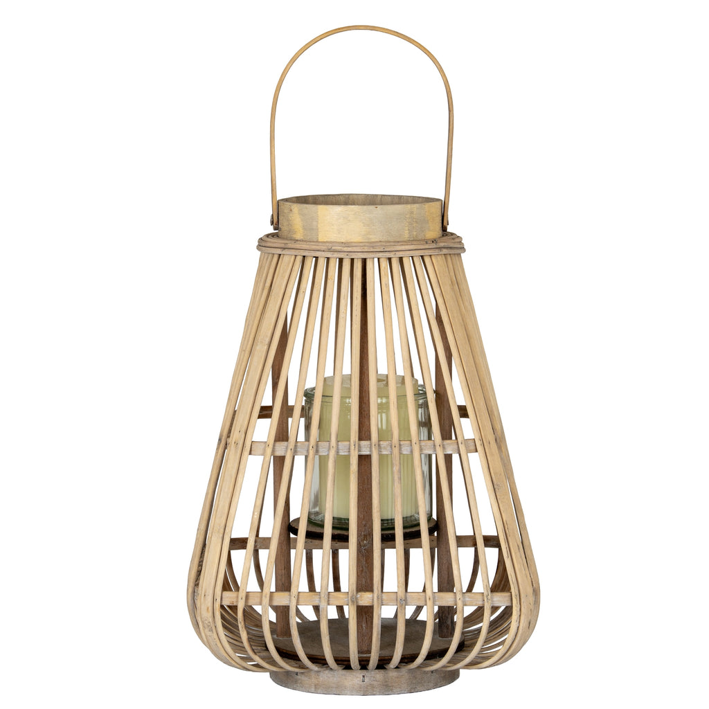 Peardrop Wicker Lantern