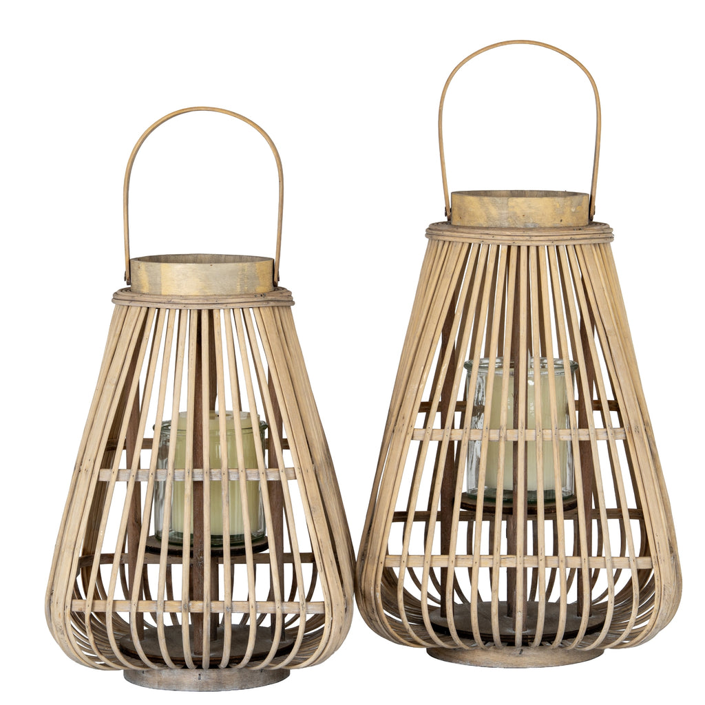Peardrop Wicker Lantern