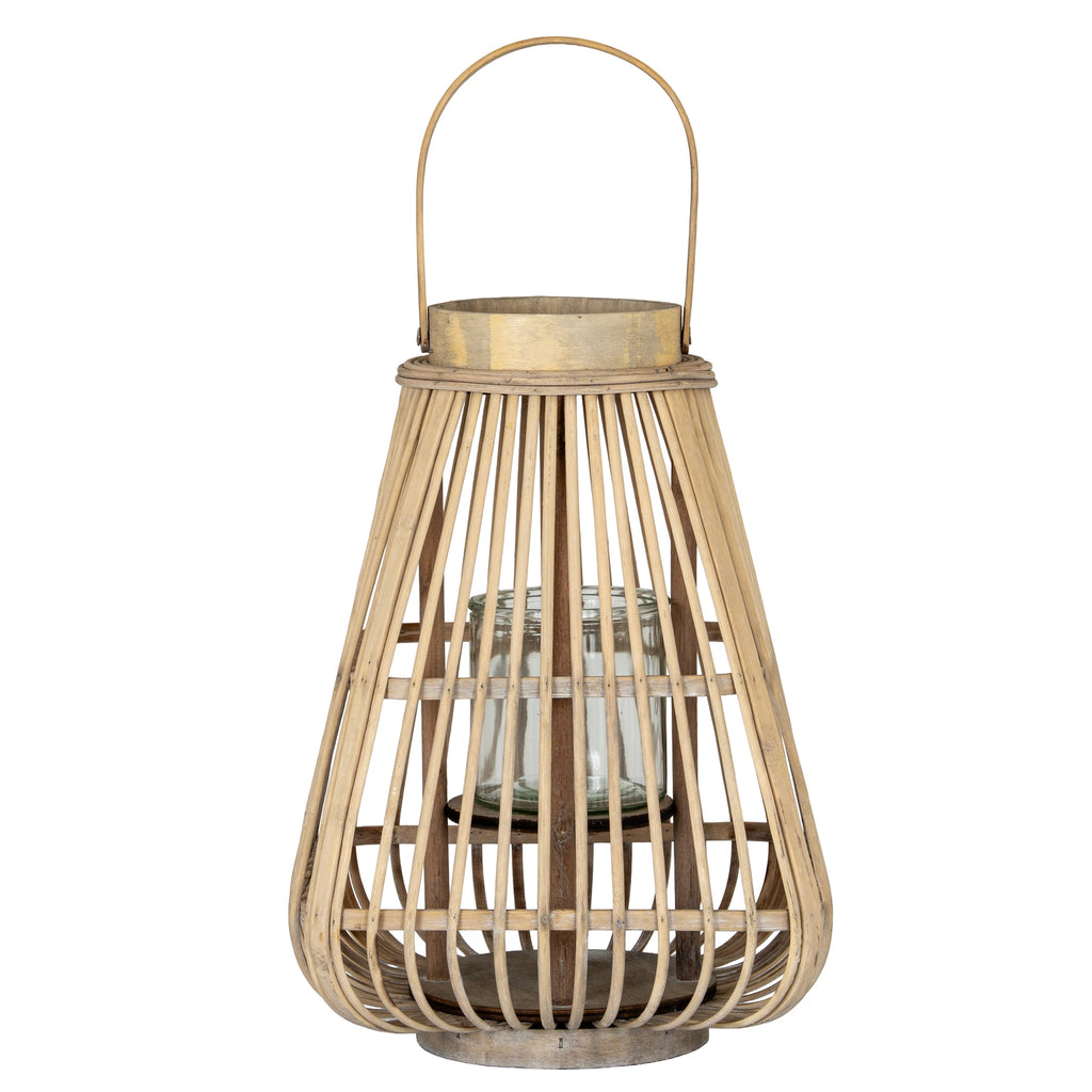 Peardrop Wicker Lantern