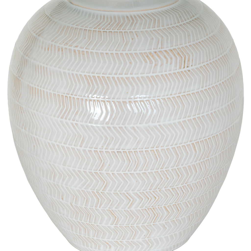 Chevronne Ceramic Table Lamp