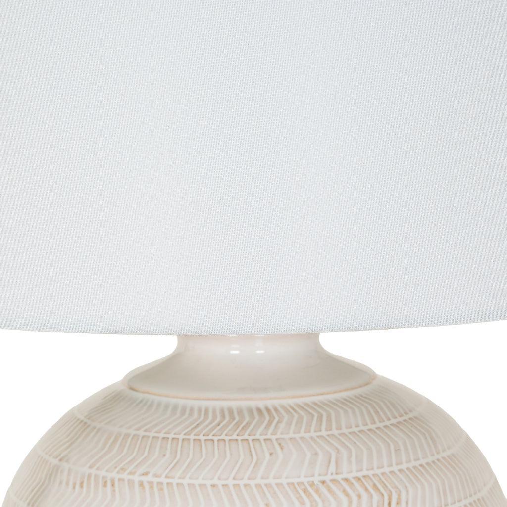 Chevronne Ceramic Table Lamp