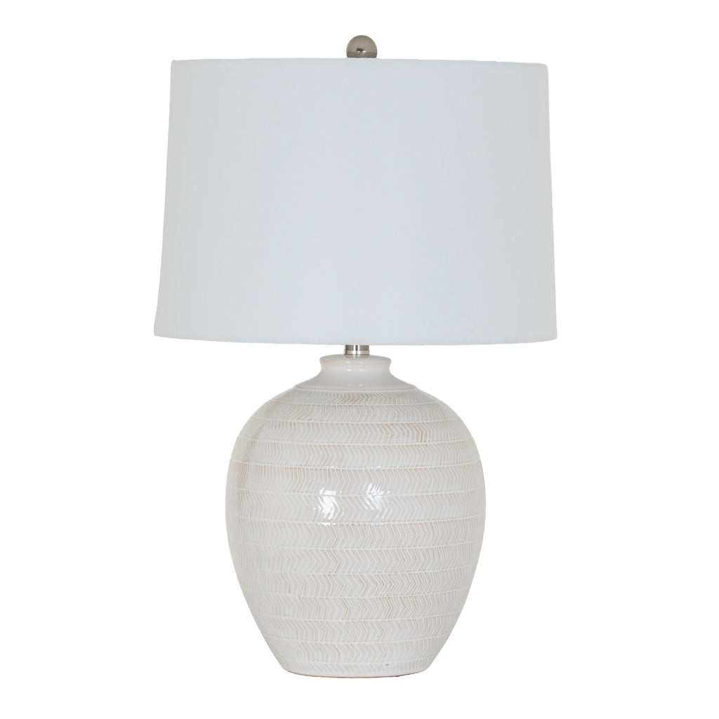 Chevronne Ceramic Table Lamp