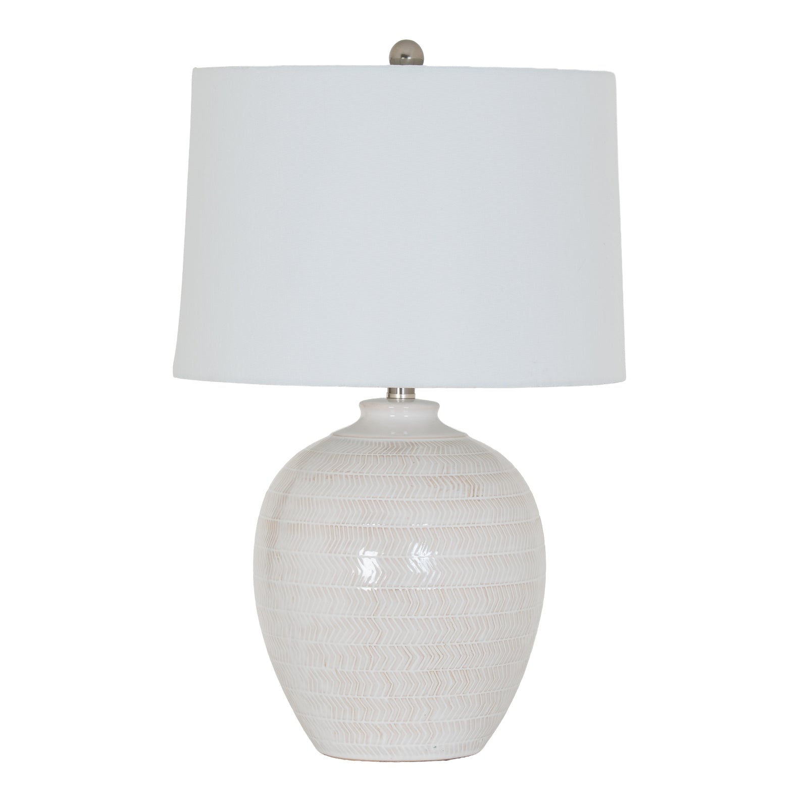 Chevronne Ceramic Table Lamp