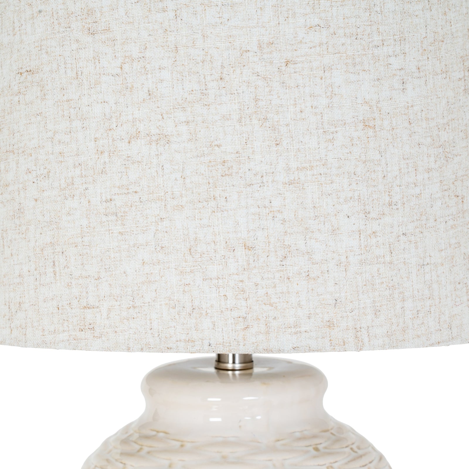 Basketweave Ceramic Table Lamp