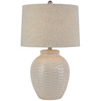 Basketweave Ceramic Table Lamp