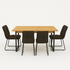 Harlem Dining Table & 4 Dining Chairs