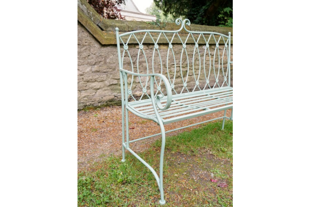 Pistachio Button Bench