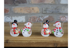 Set of Four Snowman Name Card Holders