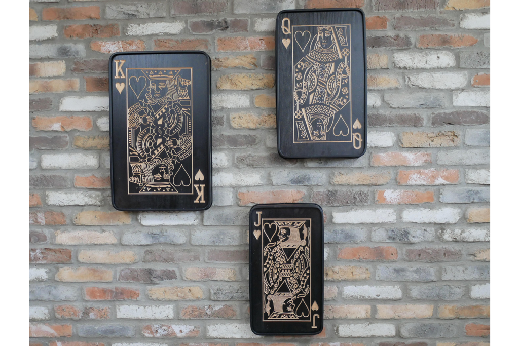 Set of Three Playing Cards
